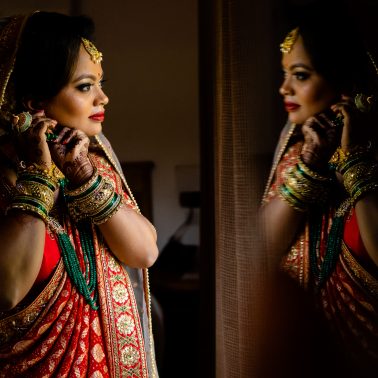 Indian Bride getting ready