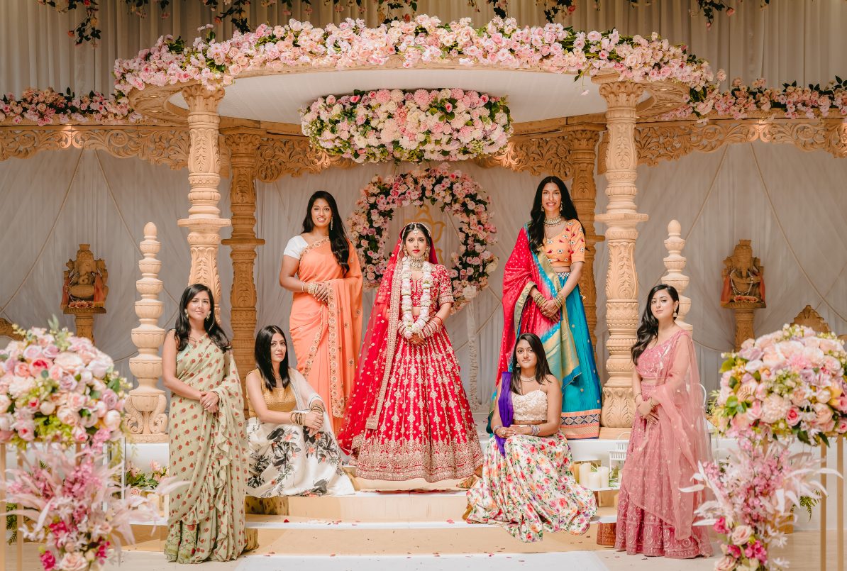 Indian wedding at LKP hall-Bridesmaids
