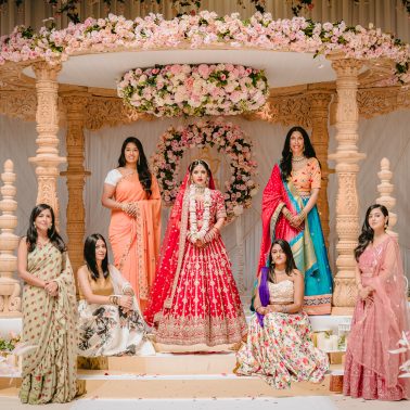 Indian wedding at LKP hall-Bridesmaids